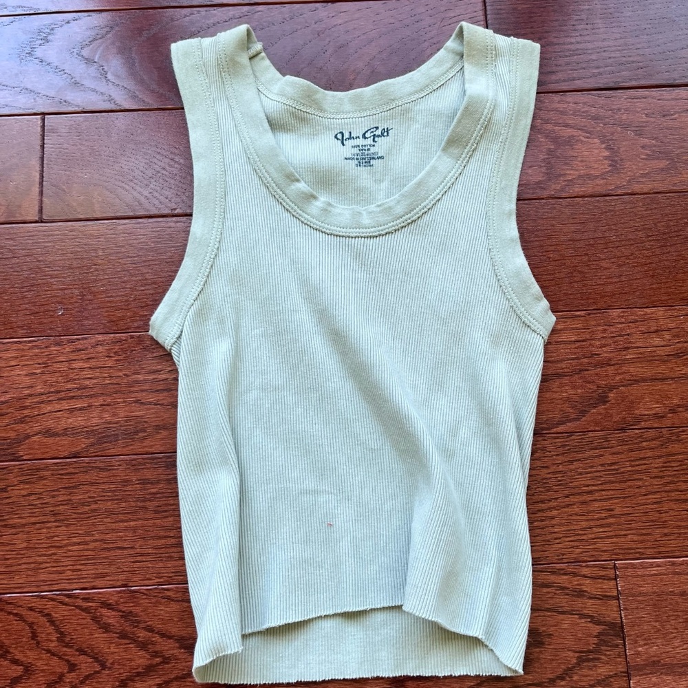 Brandy Melville sage green tank top